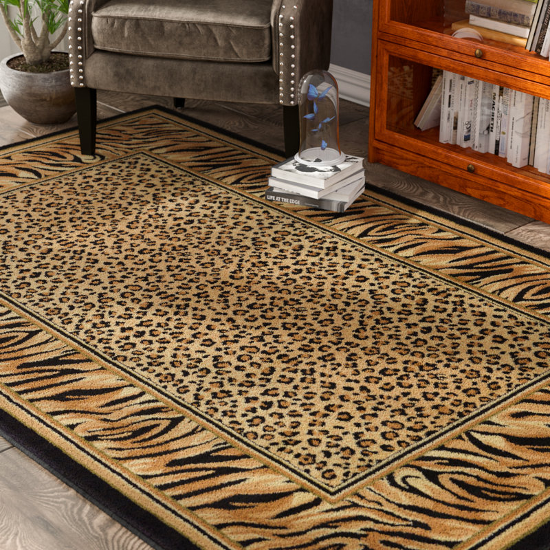 Bloomsbury Market Jaina Animal Print Brown Area Rug & Reviews Wayfair